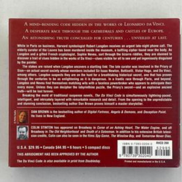 Dan Brown Audiobook Bundle – The Da Vinci Code & The Lost Symbol - Picture 5 of 5